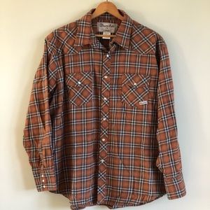 Wrangler Wrancher Plaid Flannel Shirt